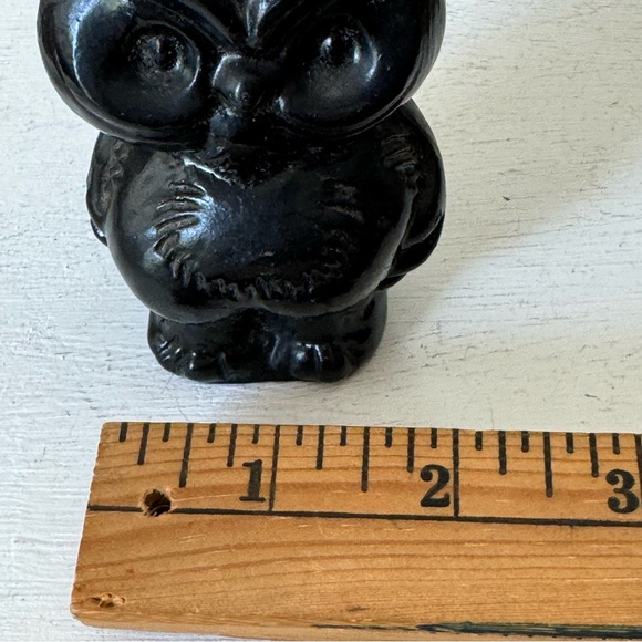 Handmade Crafted from Coal Owl Vintage Figurine Vintage - Picture 11 of 13